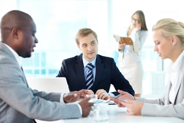 Image depicting a diverse group of people discussing financial options